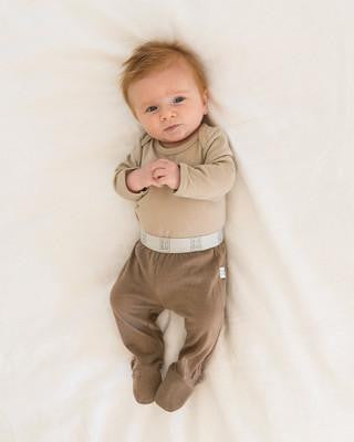 Buy Babu Merino Footed Leggings - Denim Online - Babies Nz