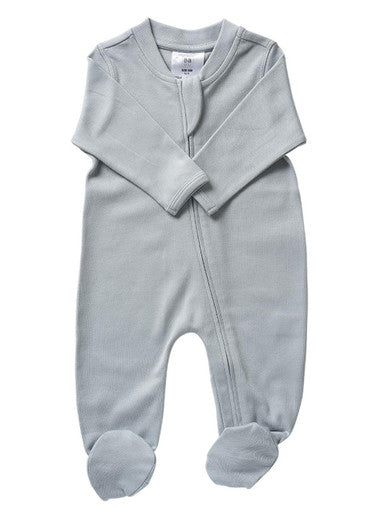 Buy Babu Organic All In One Zip Front with Feet Online - Babies Nz