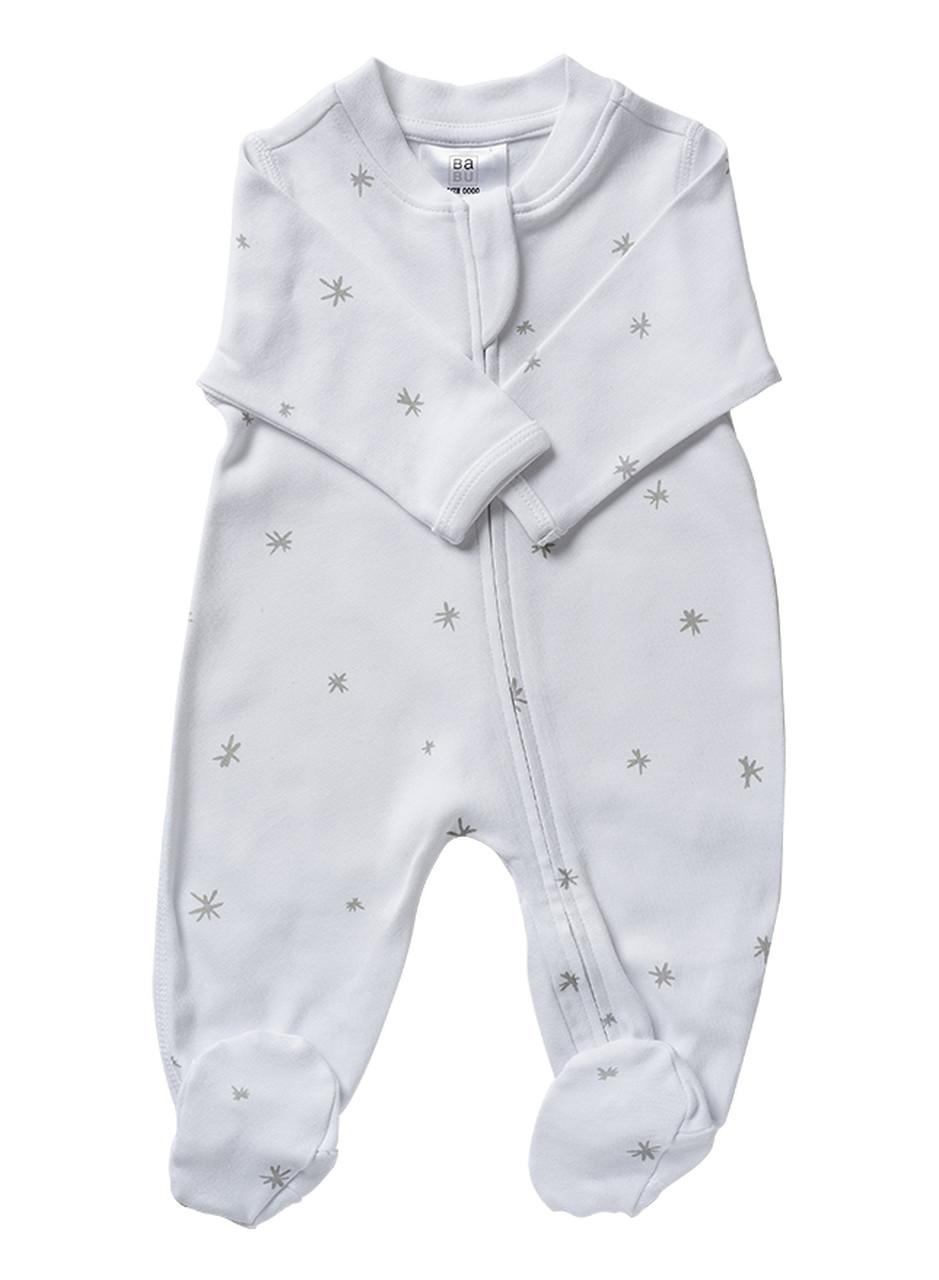 Babu Organic All In One Zip Front with Feet-19