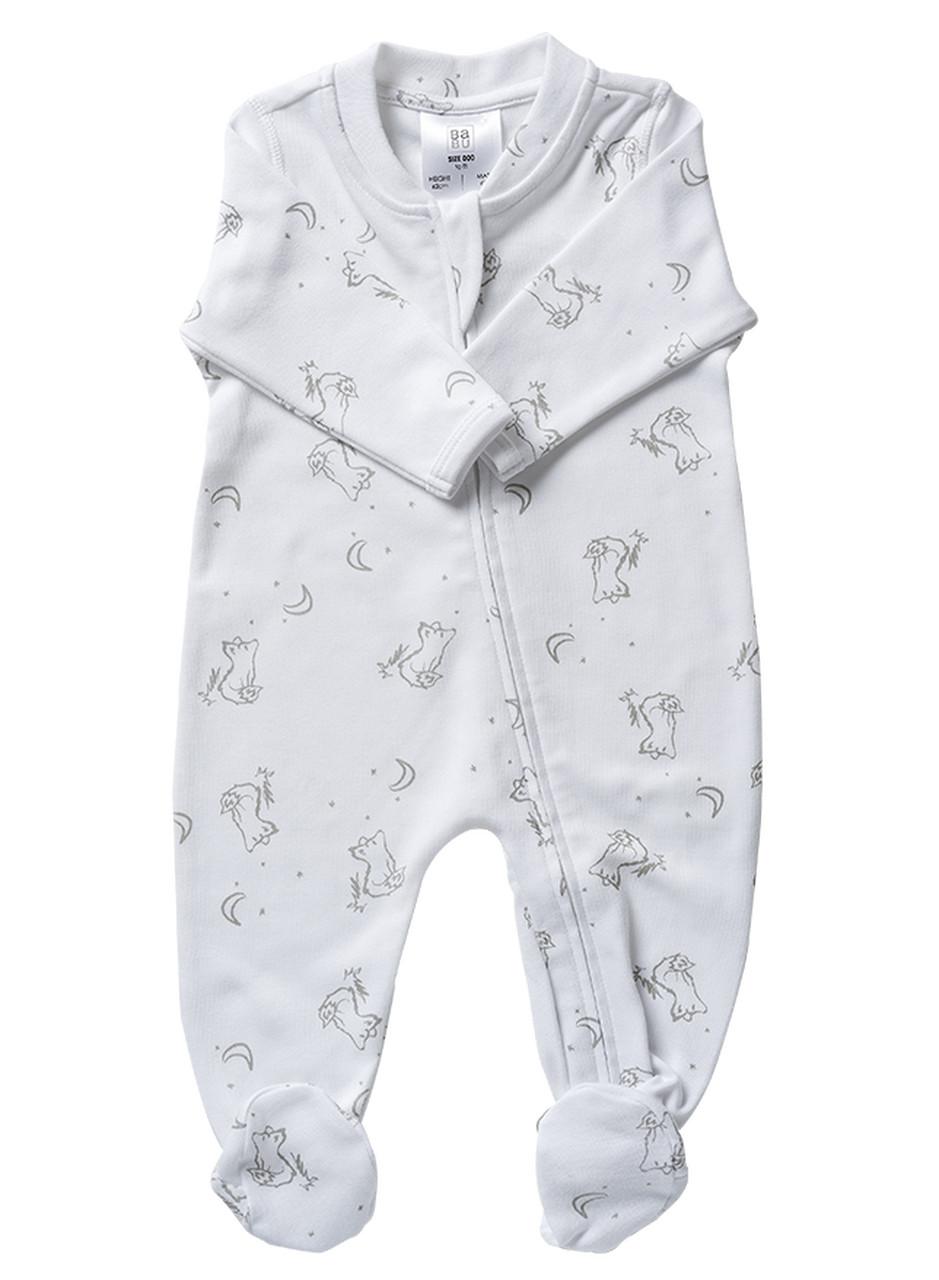 Babu Organic All In One Zip Front with Feet-18