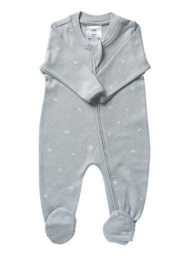 Buy Babu Organic All In One Zip Front with Feet Online - Babies Nz