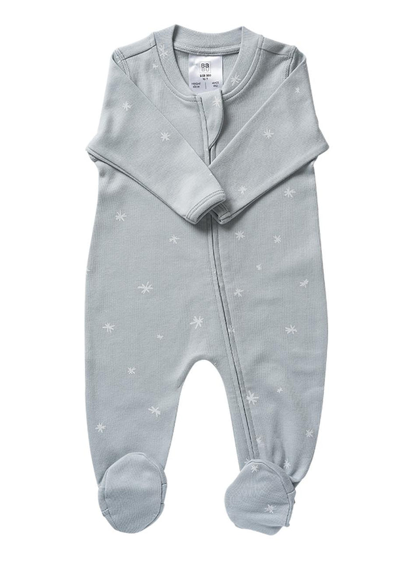 Babu Organic All In One Zip Front with Feet-17
