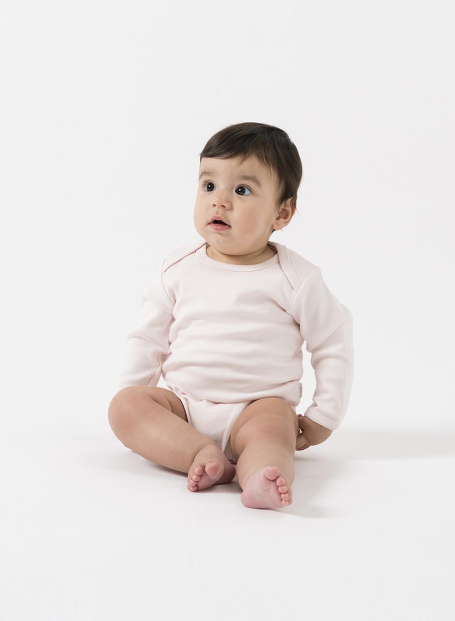 Babu Organic Envelope Neck Bodysuit - Shell-1