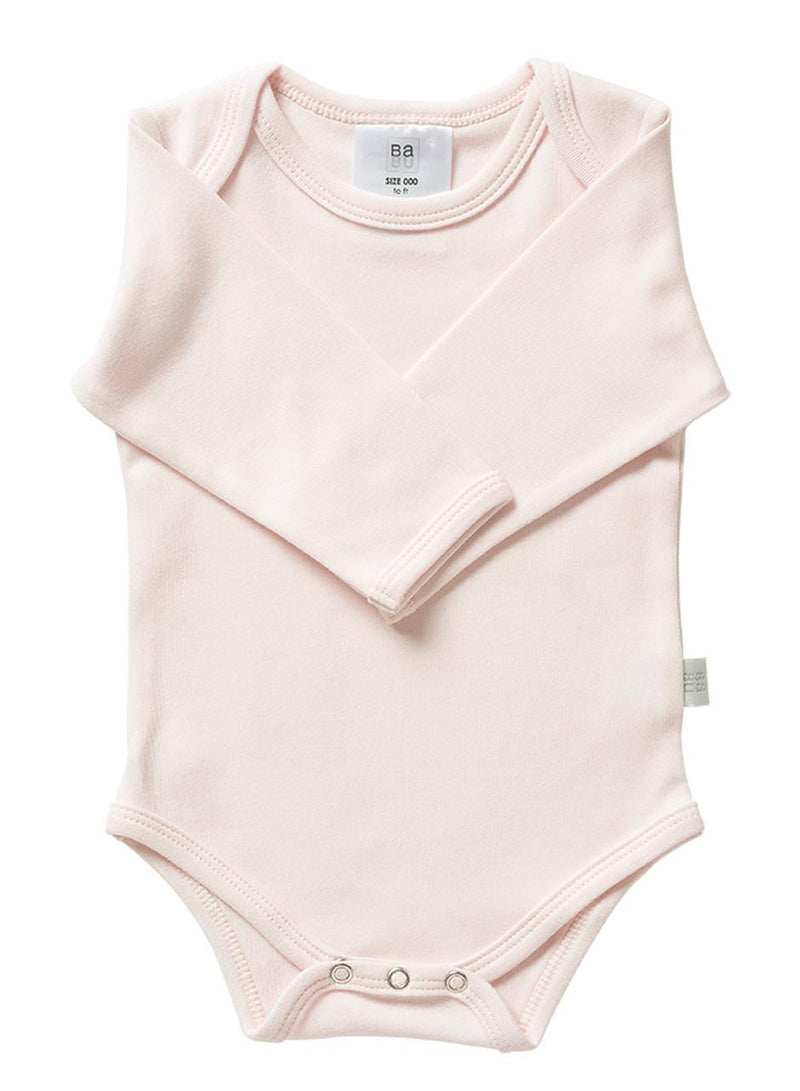 Babu Organic Envelope Neck Bodysuit - Shell-2