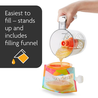 Baby Brezza Food Pouch With Funnel 10pk-4