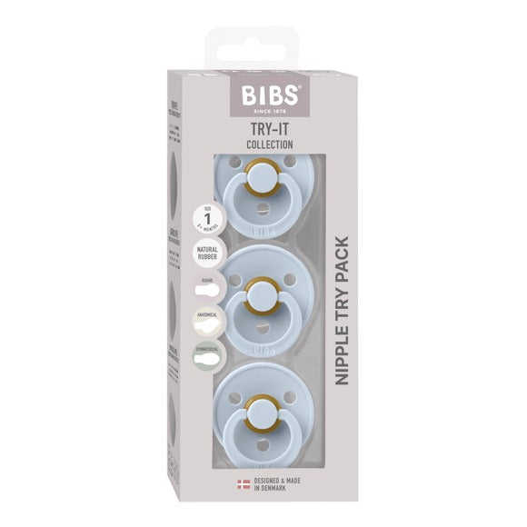 BIBS Try-it Latex Soother Starter Box 3pk-5