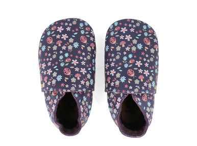 Buy Bobux Soft Sole Enchantment - Grape Floral Online - Babies Nz