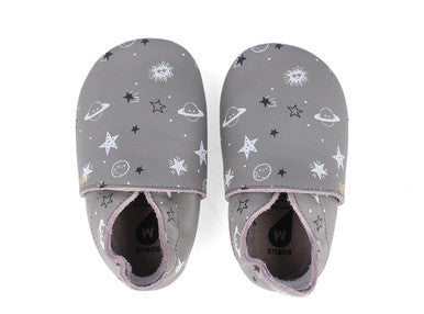 Buy Bobux Soft Sole Outerspace - Gull Grey Online - Babies Nz