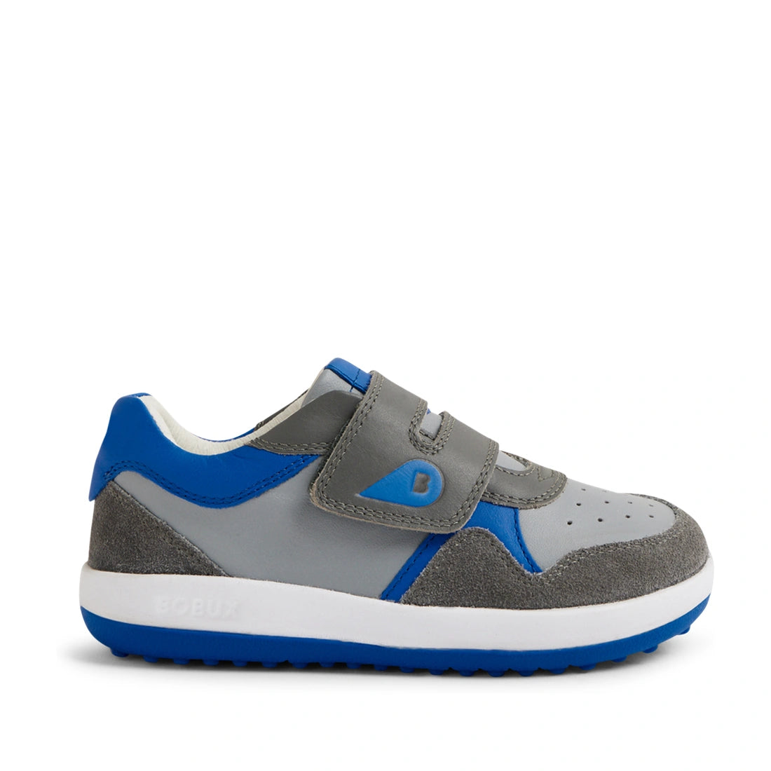 Bobux iWalk Baseline Sneaker - Ultimate Grey / Dazzling Blue-1