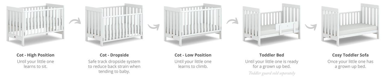 Boori Daintree 3-in-1 Cot - Almond-9