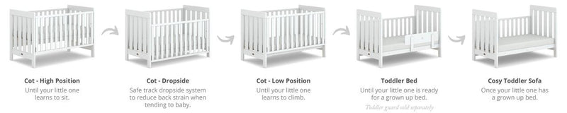 Boori Daintree 3-in-1 Cot - Almond-9
