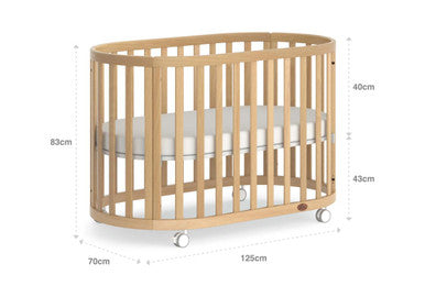 Buy Boori Eden Oval Cot - Beech Online - Babies Nz