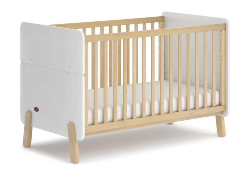Boori Natty Cot Bed - White & Almond-1