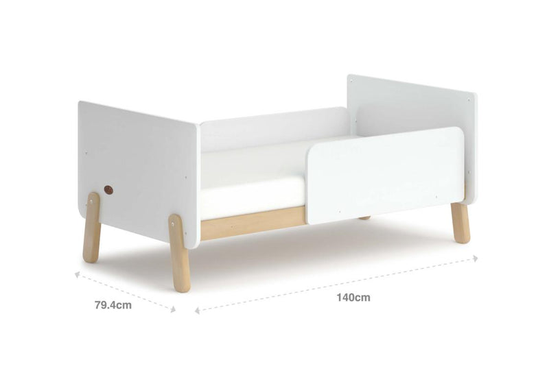 Boori Natty Cot Bed - White & Almond-4