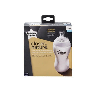 Tommee Tippee Closer To Nature 340ml Bottle 2pk-1