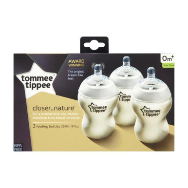 Tommee Tippee Closer To Nature PP Bottle 260ml 3pk-1