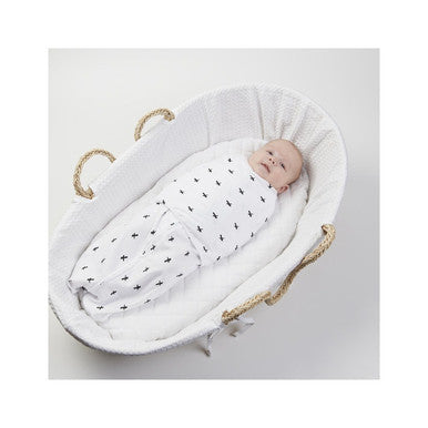 Mum 2 Mum Summer Dream Swaddle - Black Cross-2
