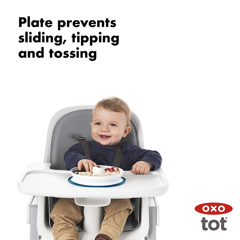 OXO Tot Stick & Stay Suction Divided Plate-18
