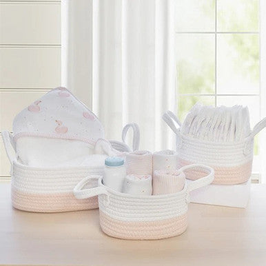 Living Textiles 3pc Storage Set - Blush-1