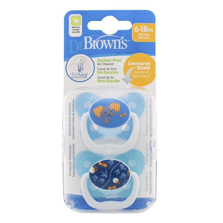 Dr. Brown’s PreVent Contoured Soother (2pk) - 6-18m-9
