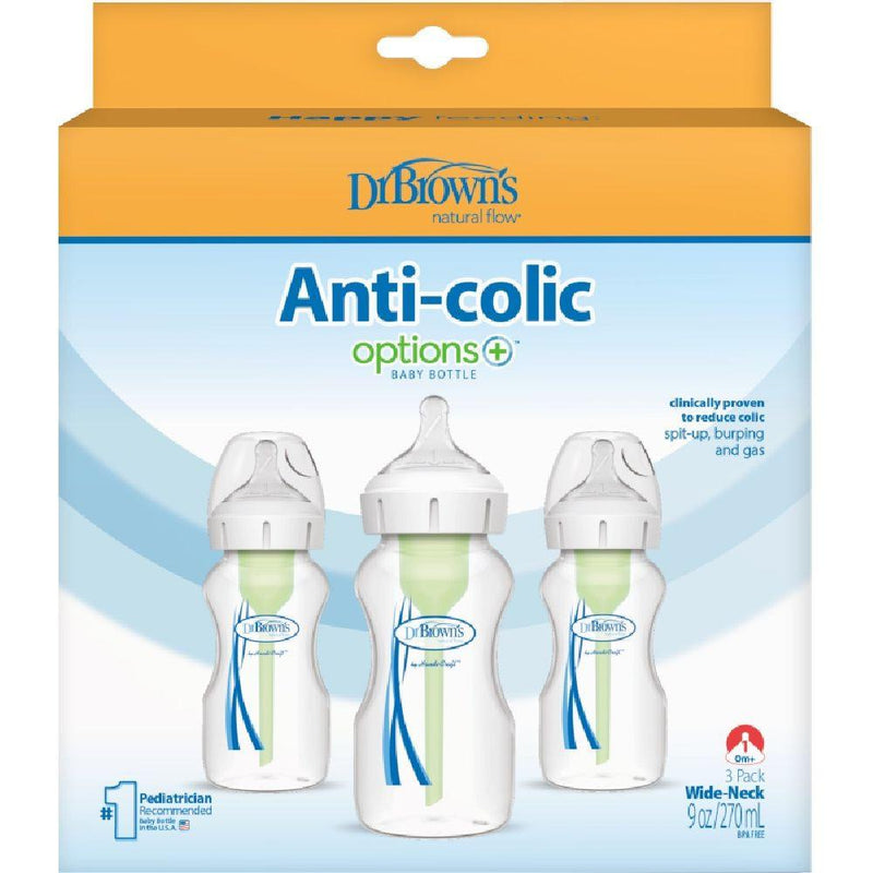 Dr Browns 270ml Wide Neck Feeding Bottle -3 pack-1