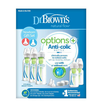 Buy Dr Browns Options+ Narrow Neck - Newborn Gift Set Online - Babies Nz