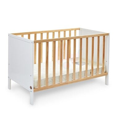 Super Nanny Addington Cot - White/Natural-2