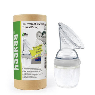 Buy Haakaa Generation 3 Silicone Breast Pump (160ml)- Grey Online - Babies Nz