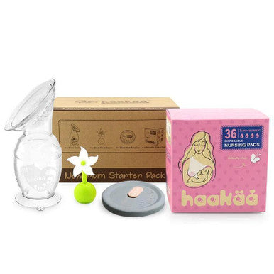 Buy Haakaa New Mum Starter Pack - White Stopper Online - Babies Nz