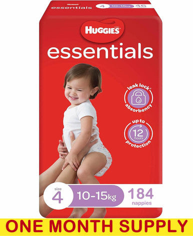 Buy Huggies Essentials Nappies Bulk - Toddler Online - Babies Nz