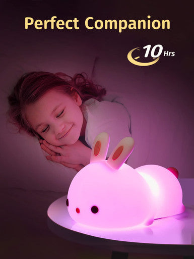 Rechargeable Silicone Bunny Night Light-2