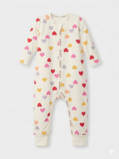 Bonds Wondercool Wondersuit - Heart Confetti-1