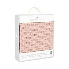 Living Textiles Bassinet Cellular Blanket-1