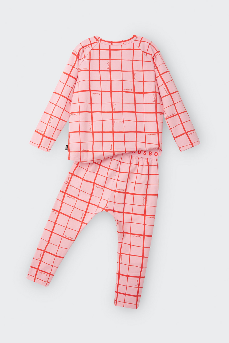 Bonds Kids Long Sleeve Sleep Set -  Bonds Skater Squares-2