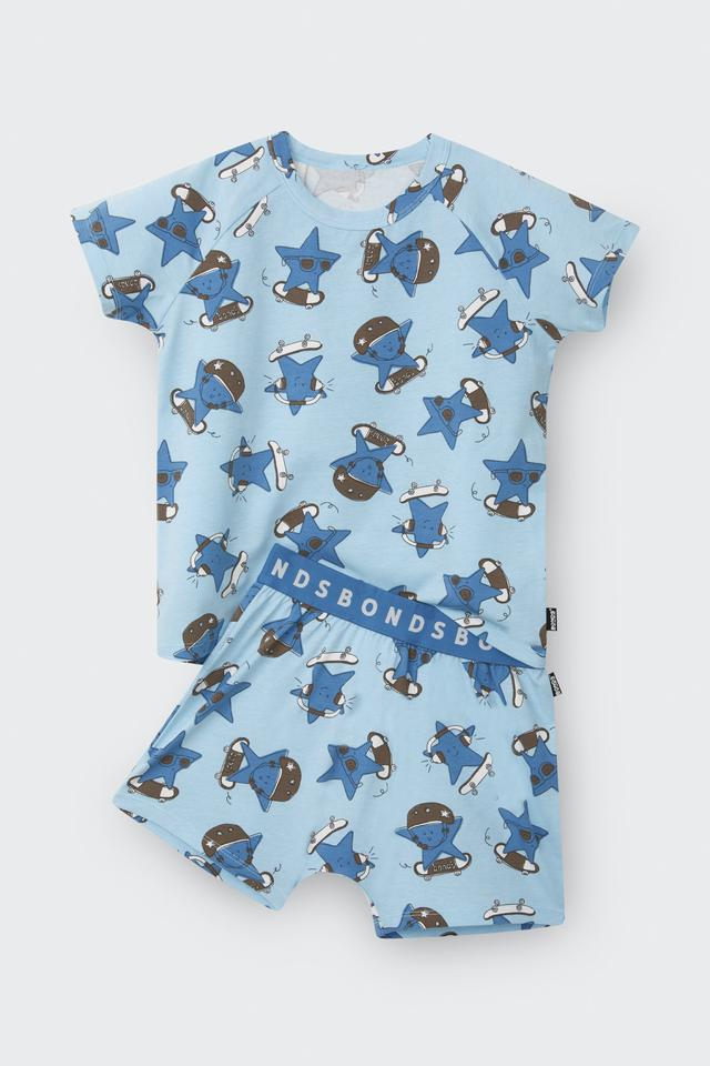 Bonds Kids Tee Sleep Set - Star Shred Blue-1