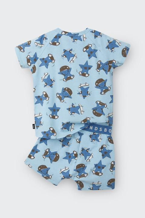 Bonds Kids Tee Sleep Set - Star Shred Blue-2