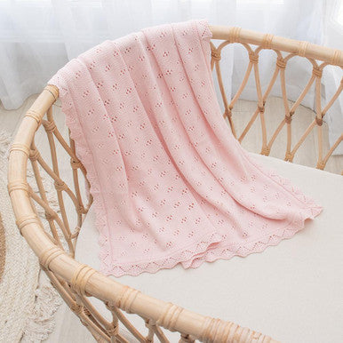 Buy Living Textiles Bamboo Cotton Heirloom Blanket Online - Babies Nz