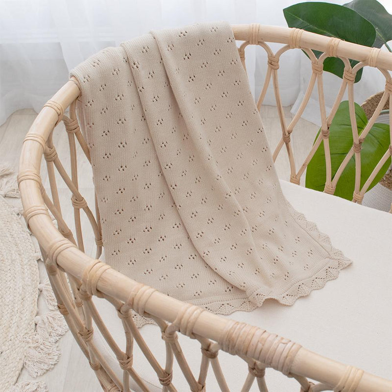 Living Textiles Bamboo Cotton Heirloom Blanket-9