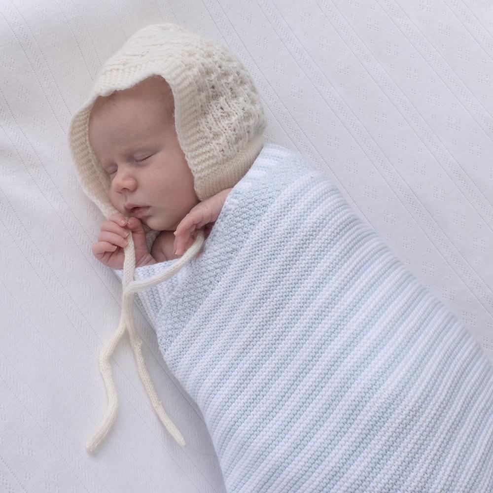 Living Textiles Cotton Knit Stripe Blanket-20
