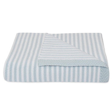 Buy Living Textiles Cotton Knit Stripe Blanket Online - Babies Nz