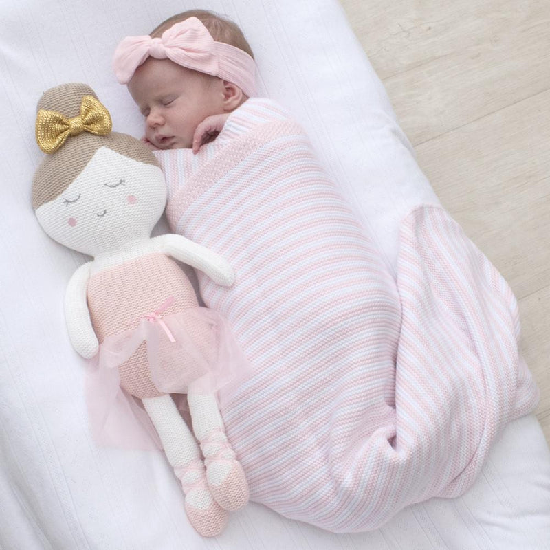 Living Textiles Cotton Knit Stripe Blanket-22