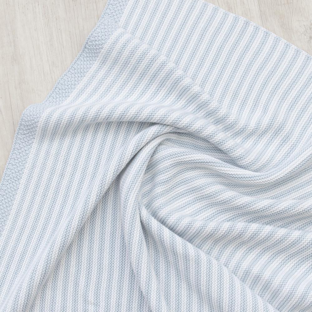 Living Textiles Cotton Knit Stripe Blanket-15