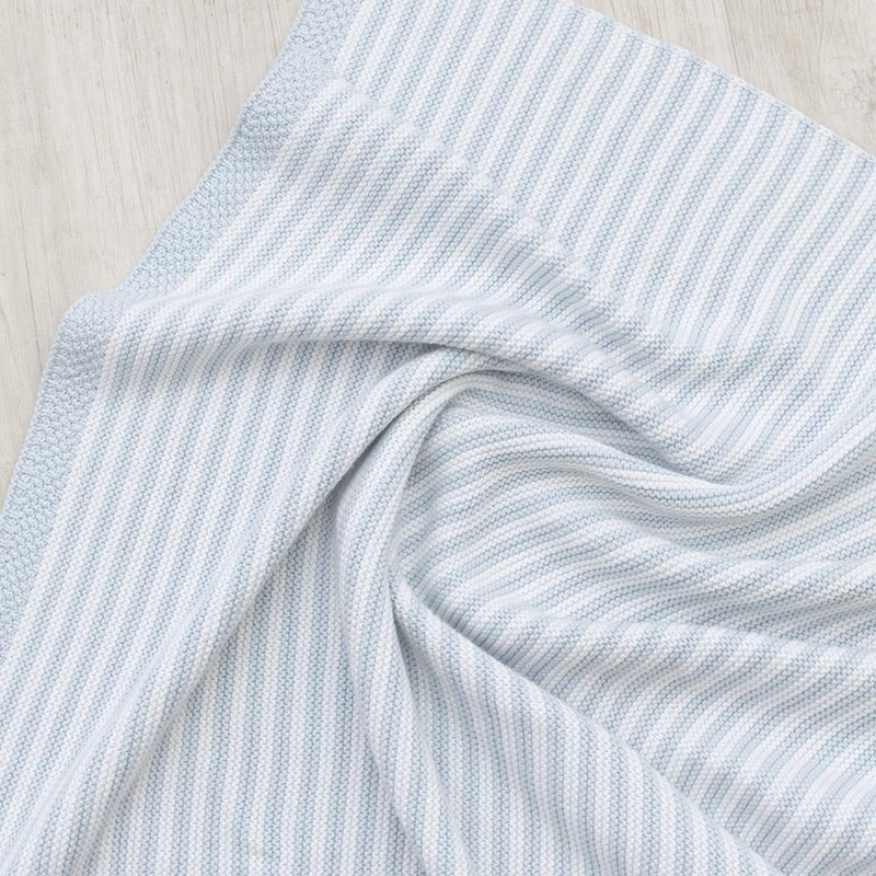 Living Textiles Cotton Knit Stripe Blanket-15