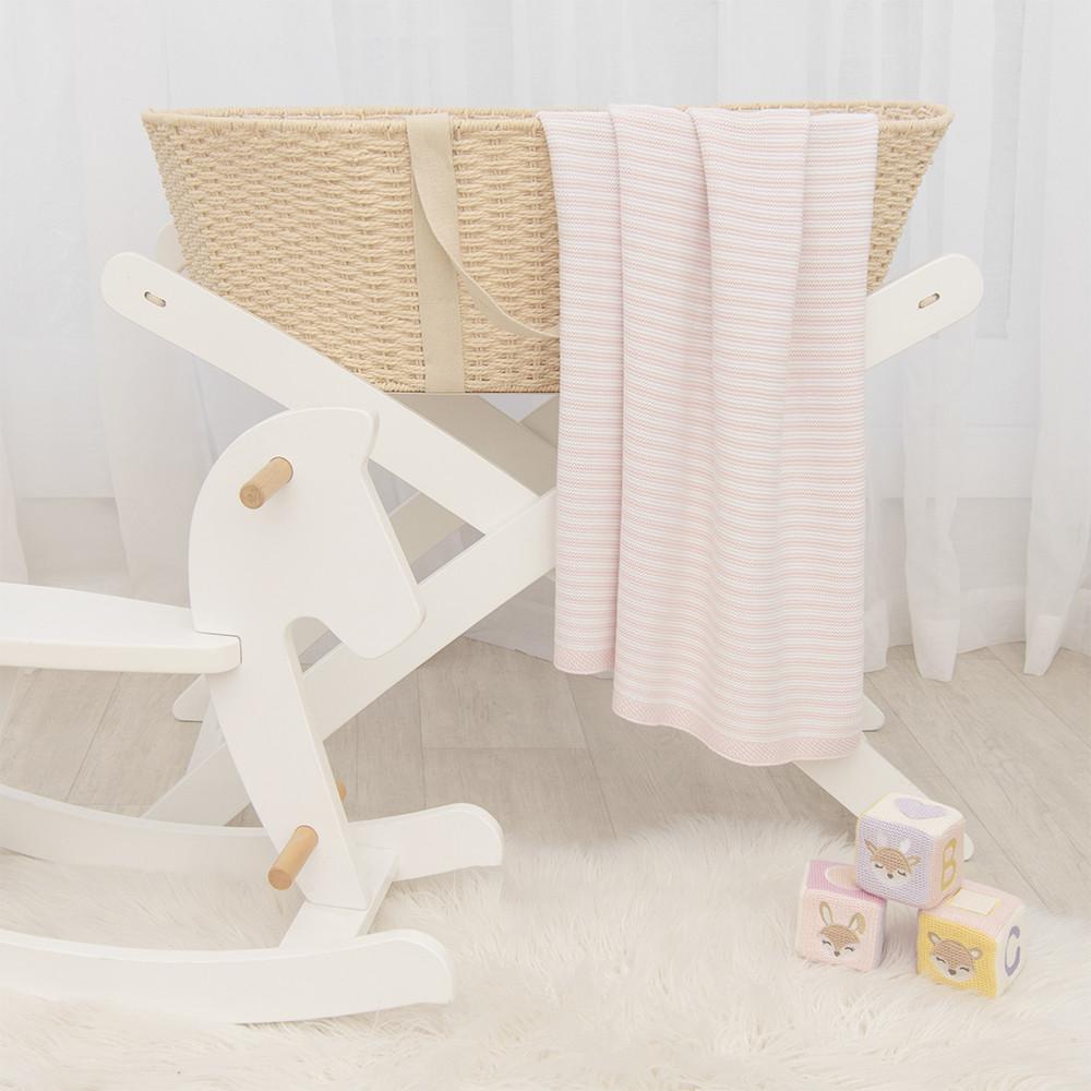 Living Textiles Cotton Knit Stripe Blanket-17