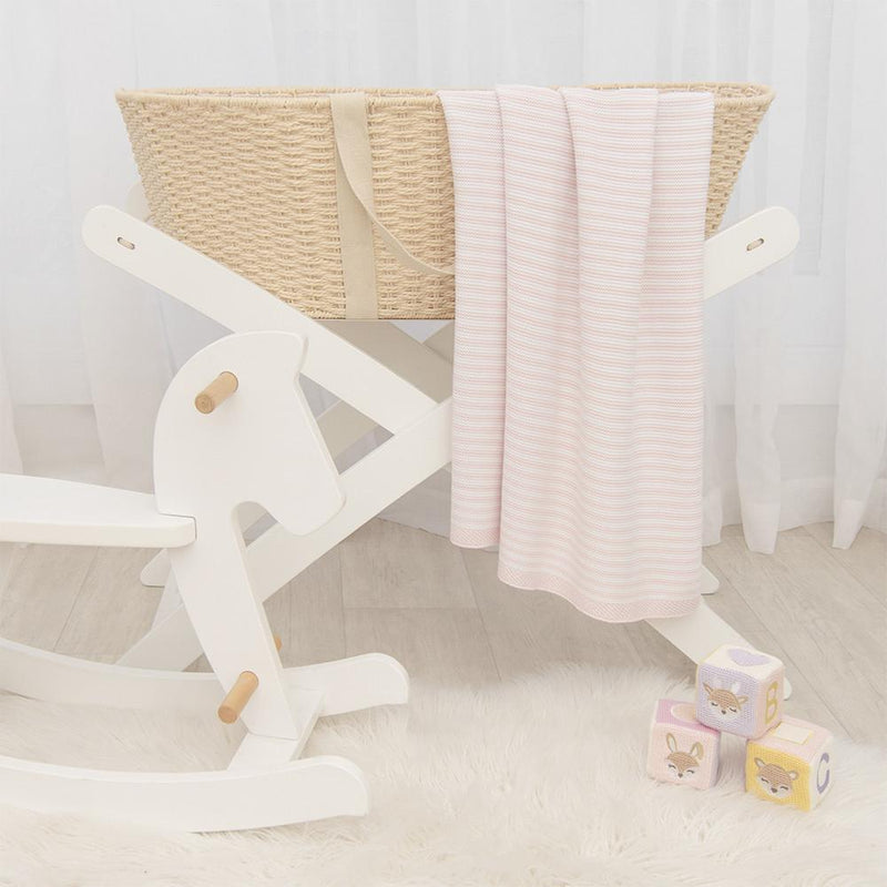 Living Textiles Cotton Knit Stripe Blanket-17