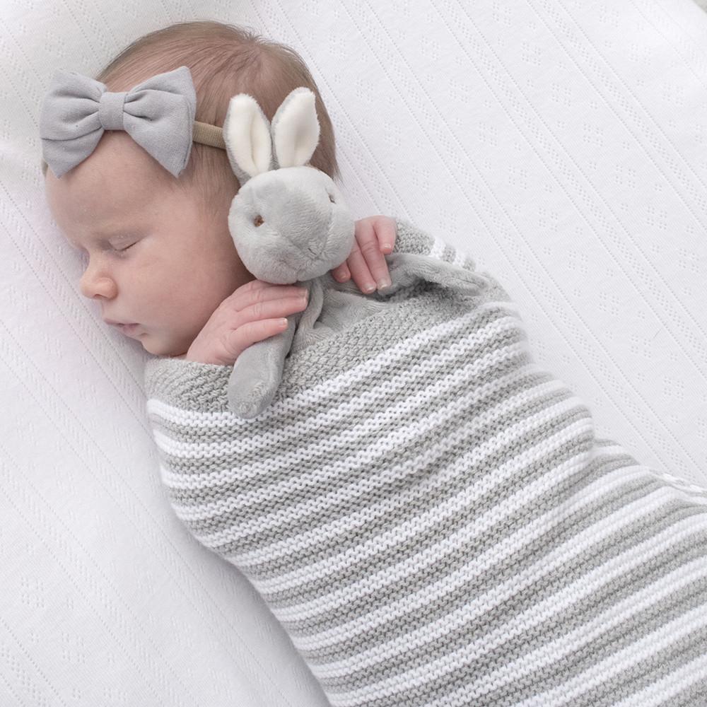 Living Textiles Cotton Knit Stripe Blanket-21