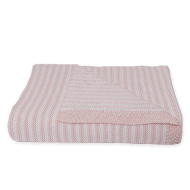 Buy Living Textiles Cotton Knit Stripe Blanket Online - Babies Nz