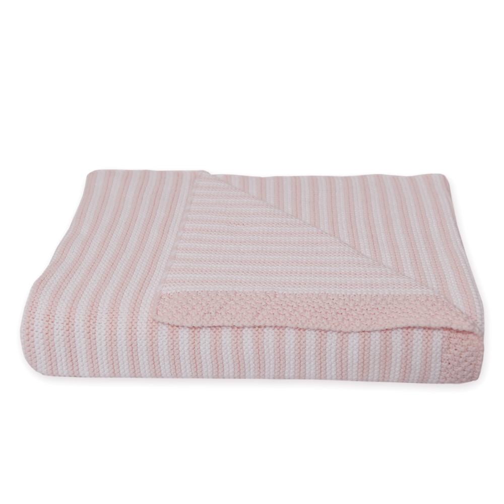 Living Textiles Cotton Knit Stripe Blanket-9