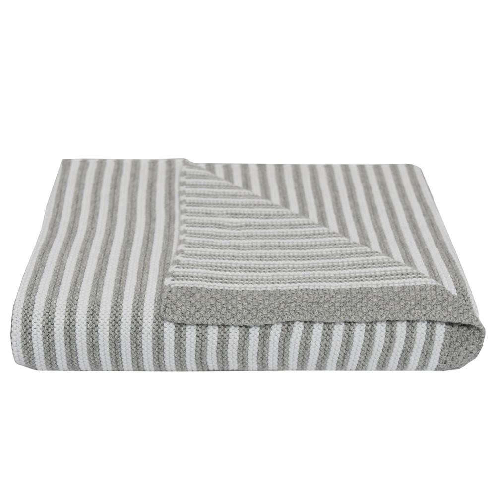 Living Textiles Cotton Knit Stripe Blanket-10