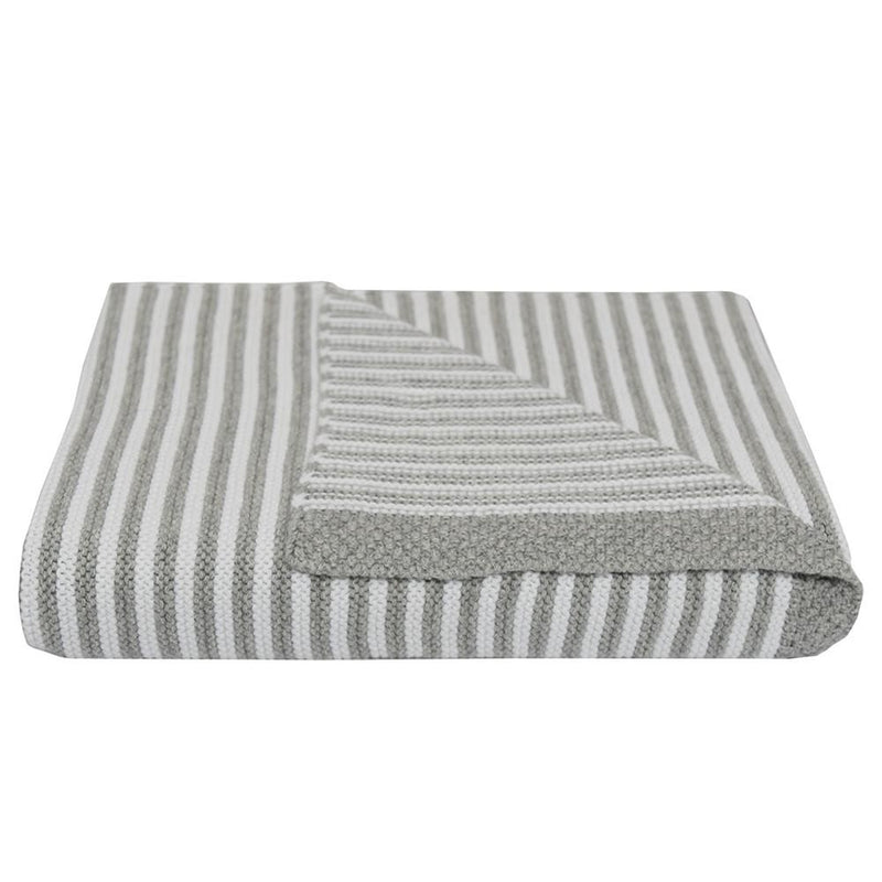 Living Textiles Cotton Knit Stripe Blanket-10
